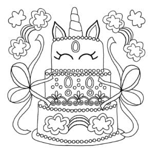 4400 Unicorn Coloring Pages With Flowers Pictures